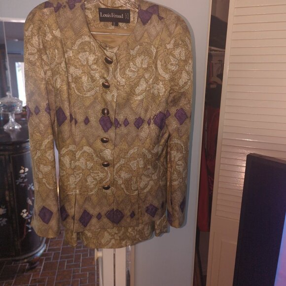 Vintage Louis Feraud Silk Suit - Picture 1 of 4